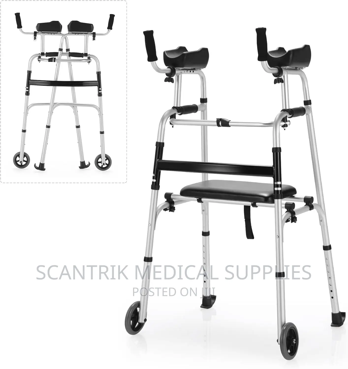 Arm Rest Pad, Height Adjustable Platform Walker