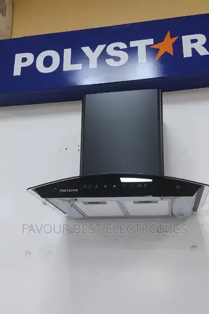 Polystar 60cm Extractor Range Hood Tempered Glass Cabinet