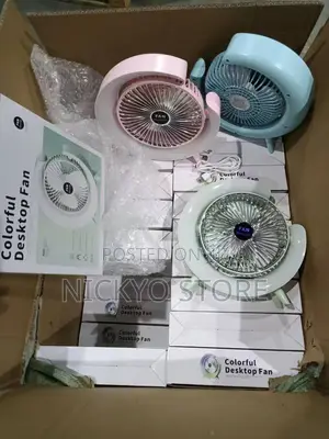 Portable Rechargeable Fan Air Cooler With Lights