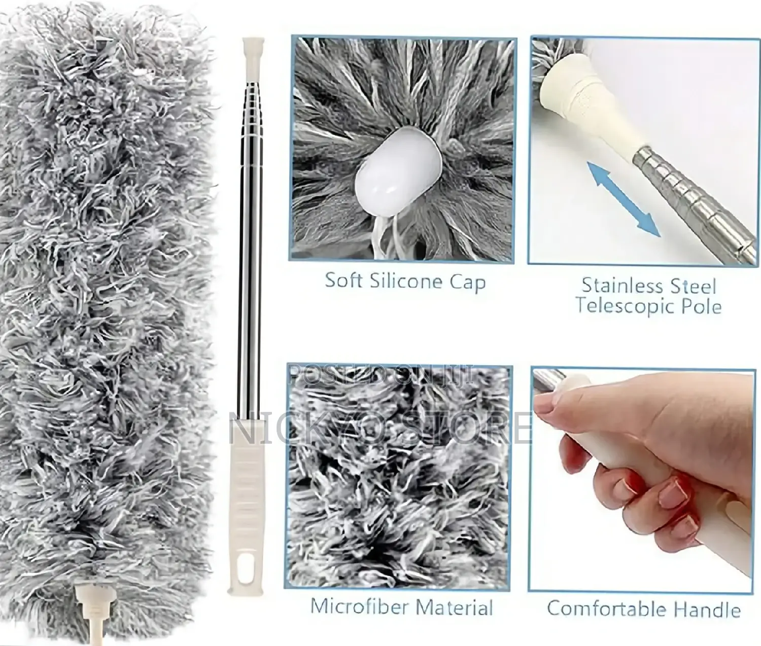Long Handle Dust Duster Easy Cleaning Brush