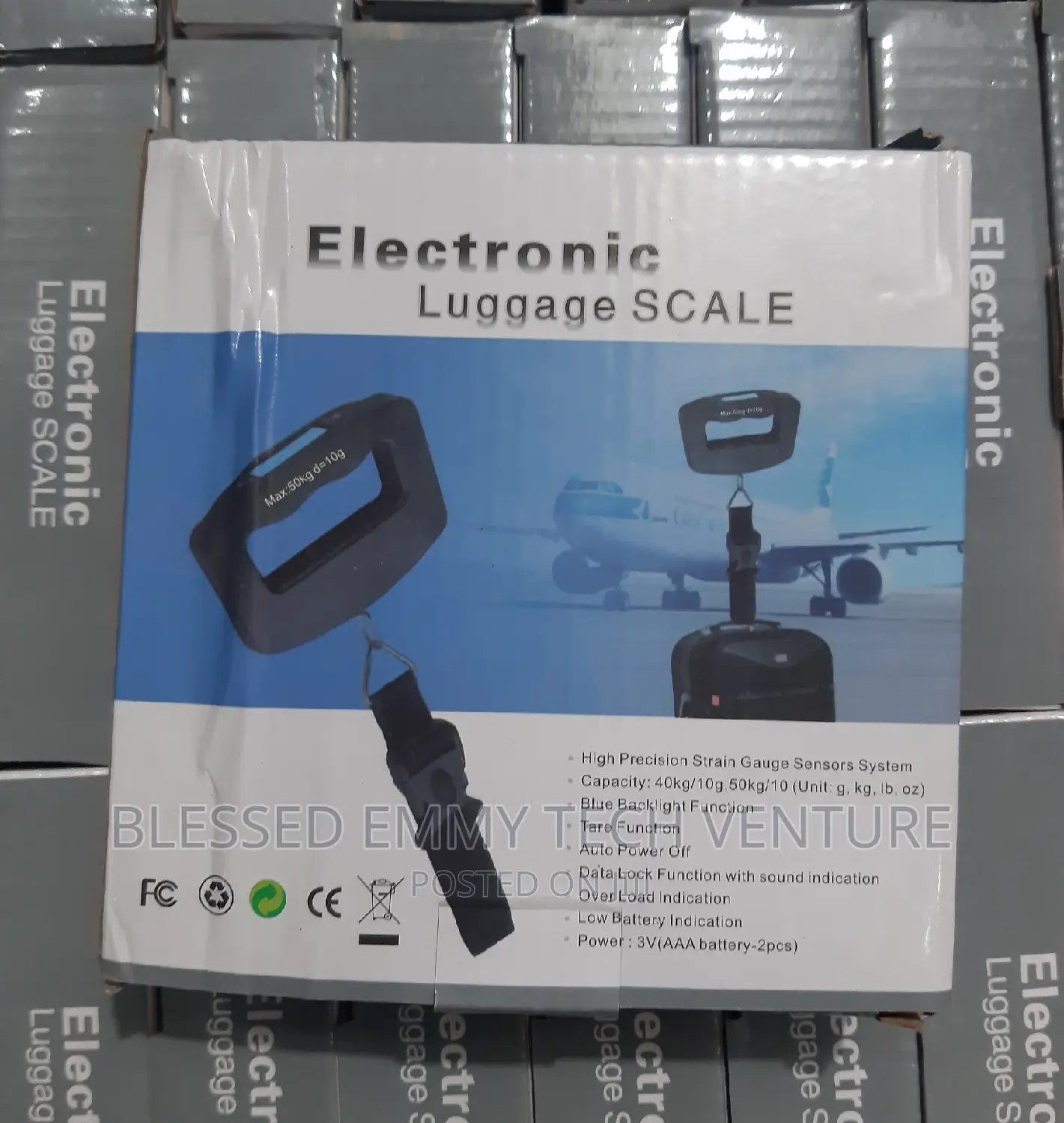 Handheld Digital Luggage Scale With Grip