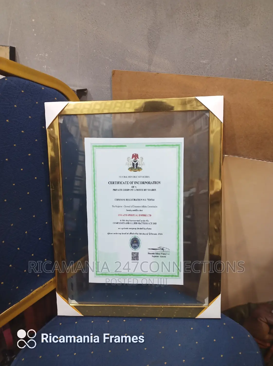 Unique Certificate Transparent Glass Frames