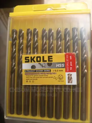 Original Skole Twist Drill Bits HSS 6mm( 10pcs)