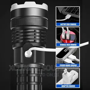 Ultra Bright Zoom Lantern LED Flashlight 26650