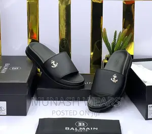 Original Leather BALMAIN Anchor Slide