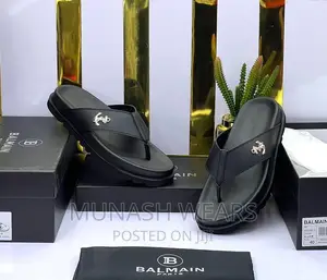 Original Leather BALMAIN Anchor Slide