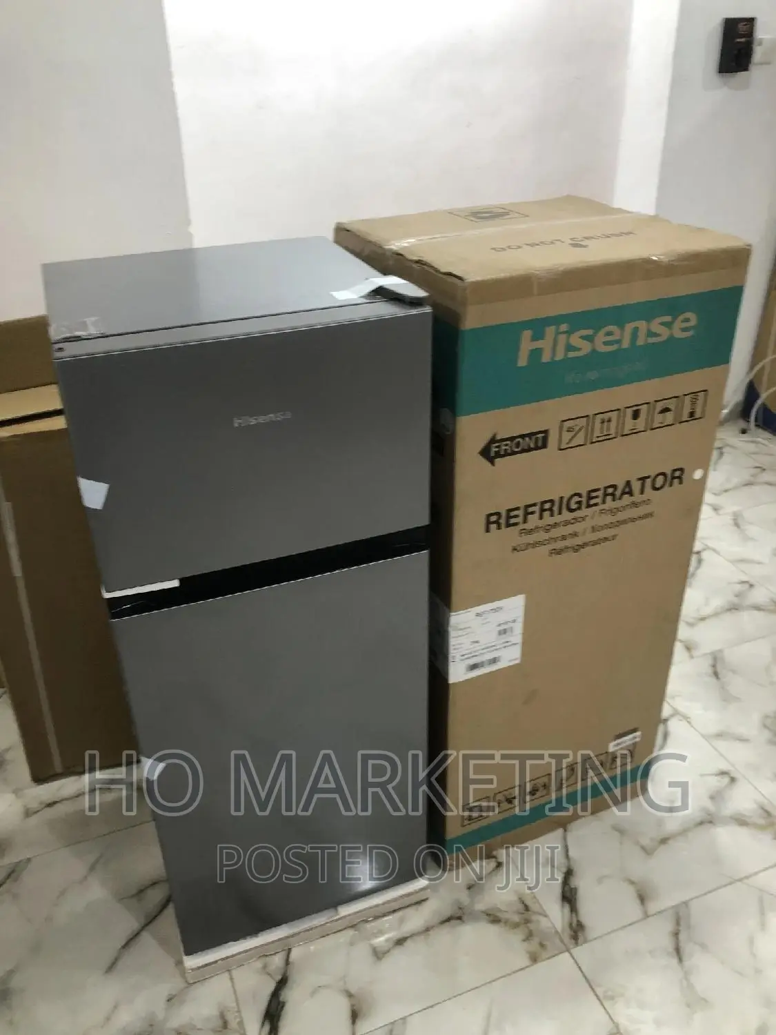 New in Hisense Refrigerator Double Door 124l