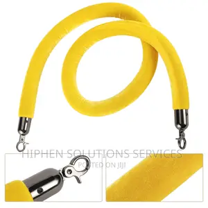 Stanchion Rope For Exhibition Queue Divider Hotel Yellow