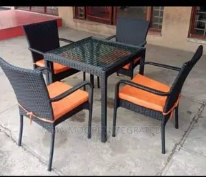 Set of Rattan Outdoor Cane Chairs