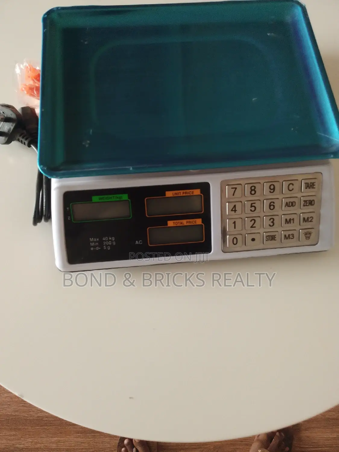 Digital Price Computing Scale Table Top