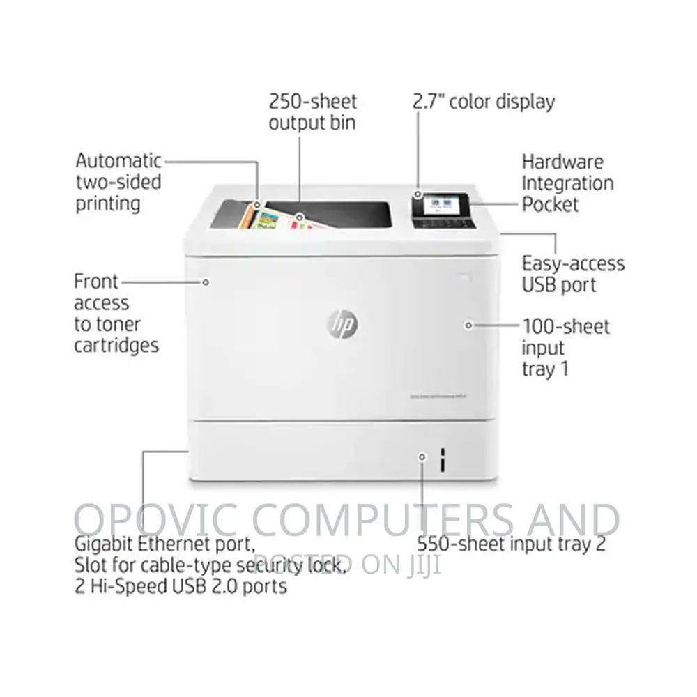 HP Color Laserjet Enterprise M554dn Printer