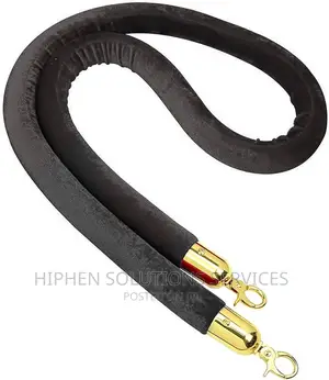 Black Velvet Stanchion Rope