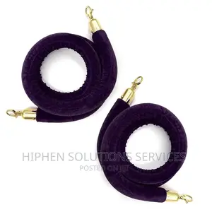 Barrier Crowd Control Stanchion Rope With Silver Hook