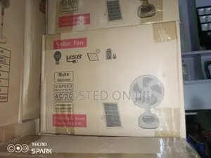 Solar Rechargeable AC DC Table Fan