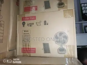 Solar Rechargeable AC DC Table Fan
