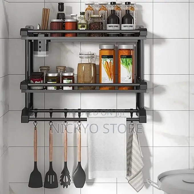 Wall Mounted Double Layer Towel Hanger