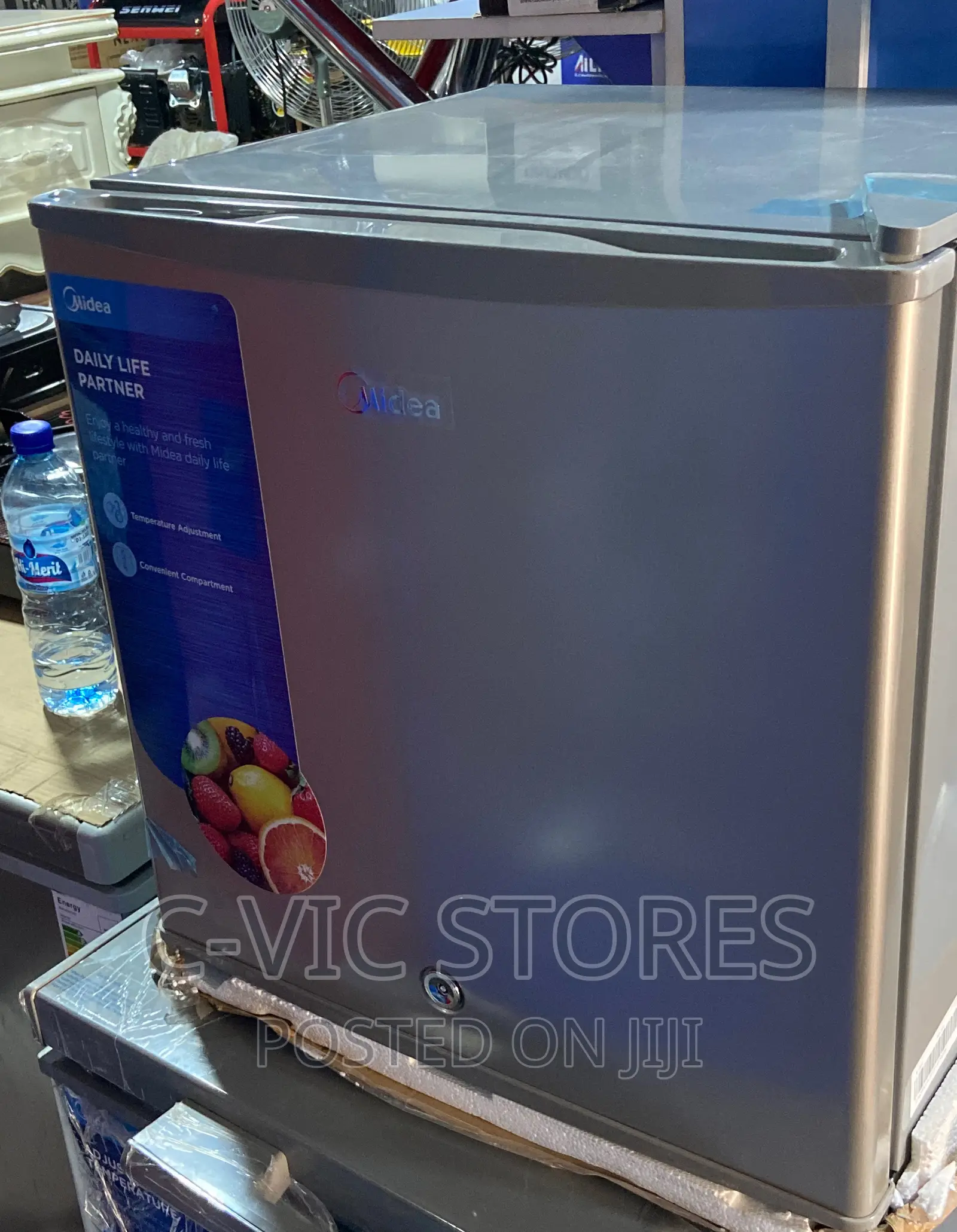 Midea 43 Litres Refrigerator (HS-65L) - Silver
