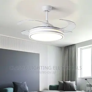 Fan Lamp Invisible Light Luxury Bedroom Light Ceiling Fan