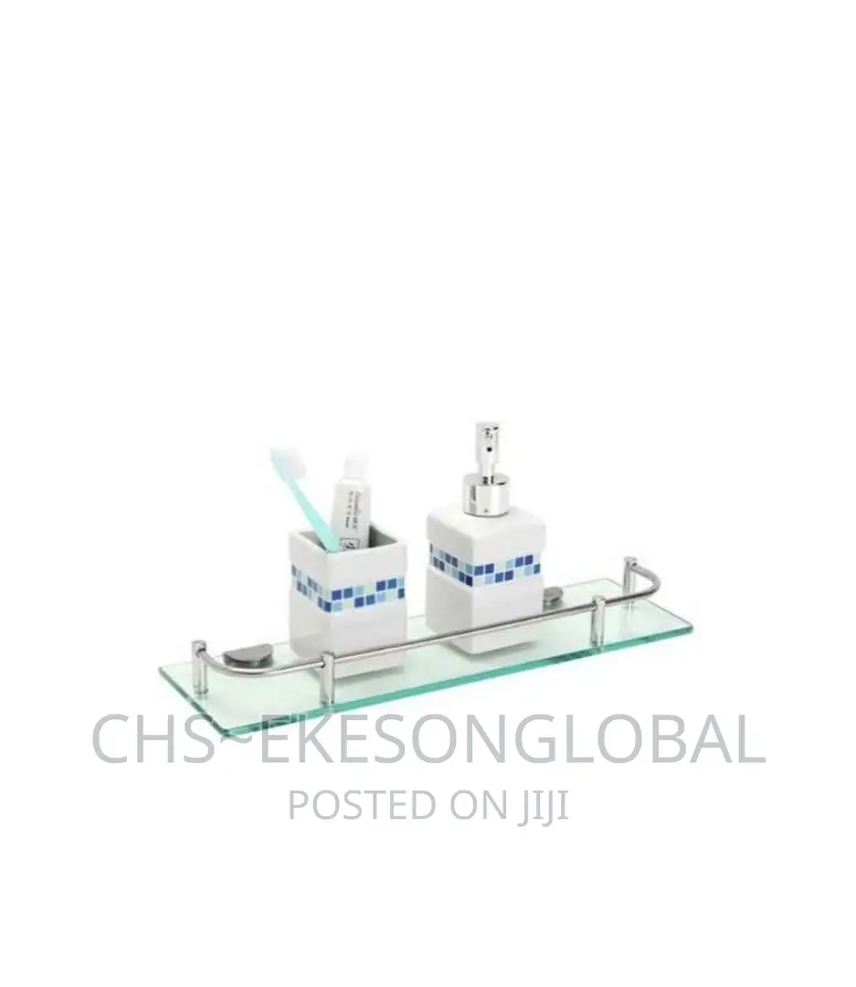Ideal Quality Single Bathroom Glass Shelf
