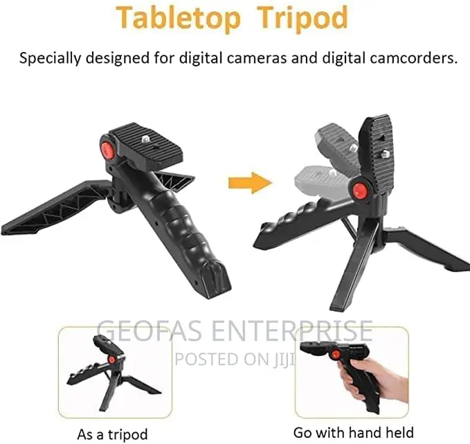 LED Vlogging Tripod Stand With Microphone