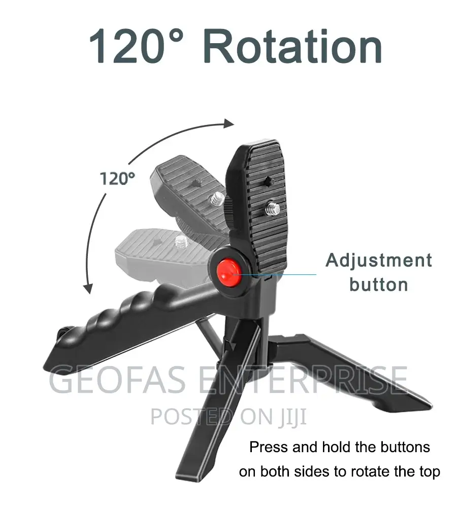 LED Vlogging Tripod Stand With Microphone
