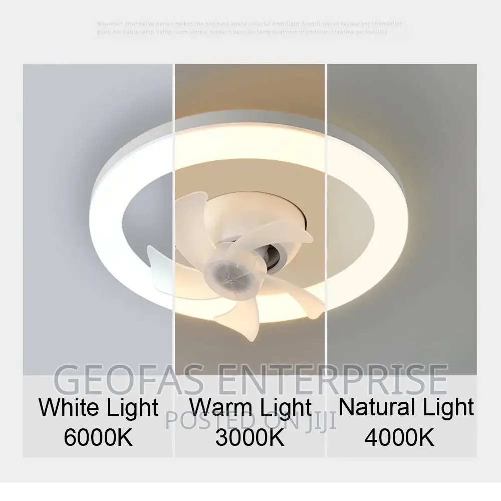 Adjustable LED Rotating Ceiling Fan