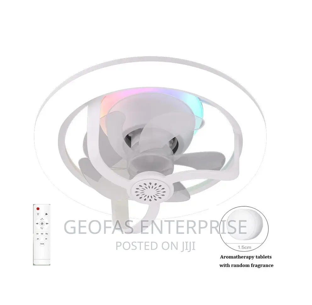 Adjustable LED Rotating Ceiling Fan