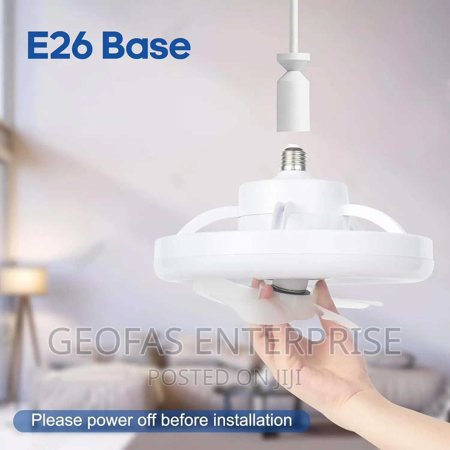 Adjustable LED Rotating Ceiling Fan