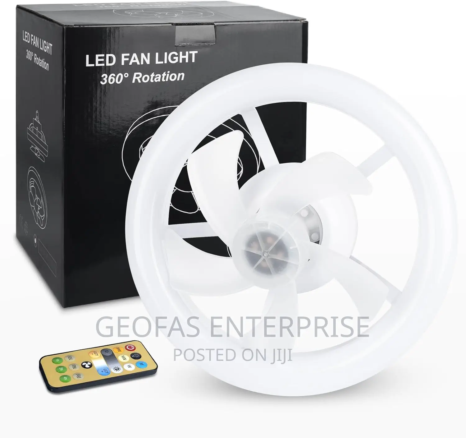 Adjustable LED Rotating Ceiling Fan