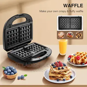 Jd SMP 3in1 Multifunction Sandwich Maker, Toaster, Waffle/Panini Maker