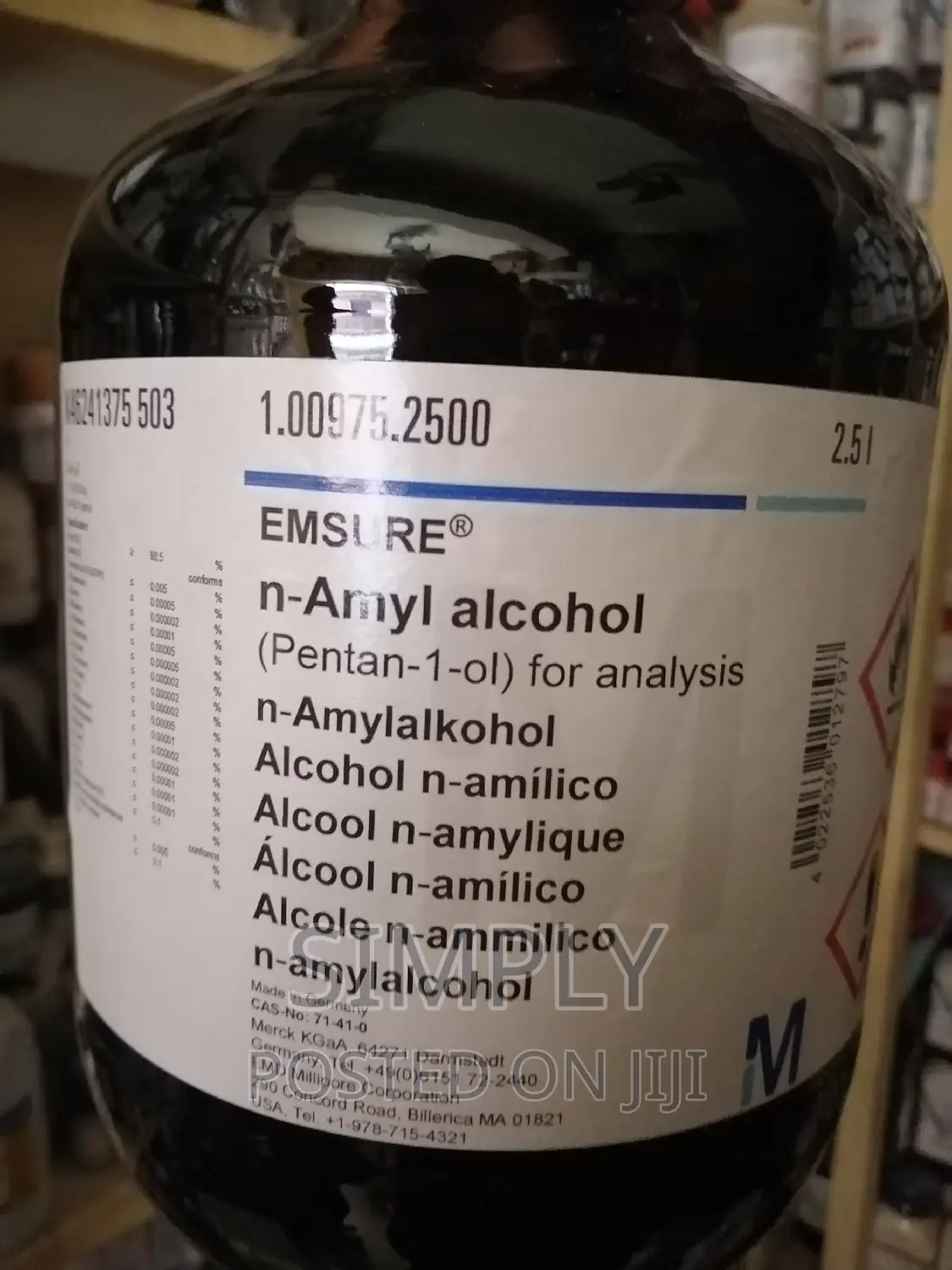 N Amyl Alcohol