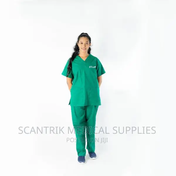 Plain Medical Scrub Green