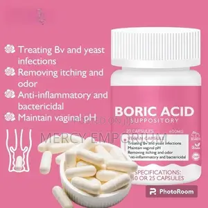 Boric Acid 25-Count Suppository Triple-Action