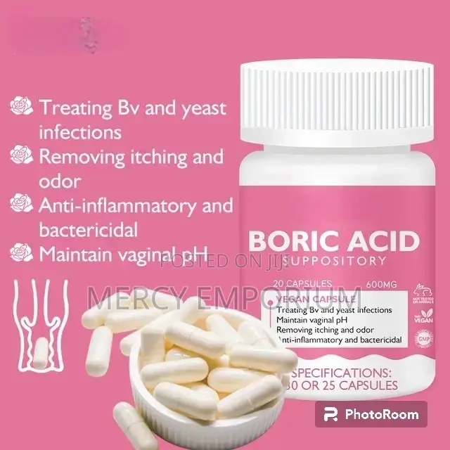 Boric Acid 25-Count Suppository Triple-Action