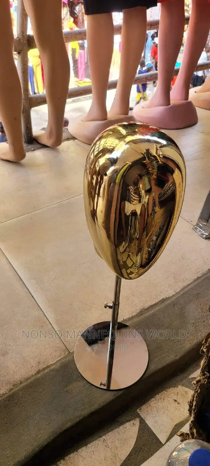 Male Gold Colour Caps/Hats Display Mannequin Head in Lagos Island (Eko