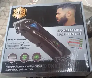 GTS Rechargeable Full Head Clipper With Led Battery Display