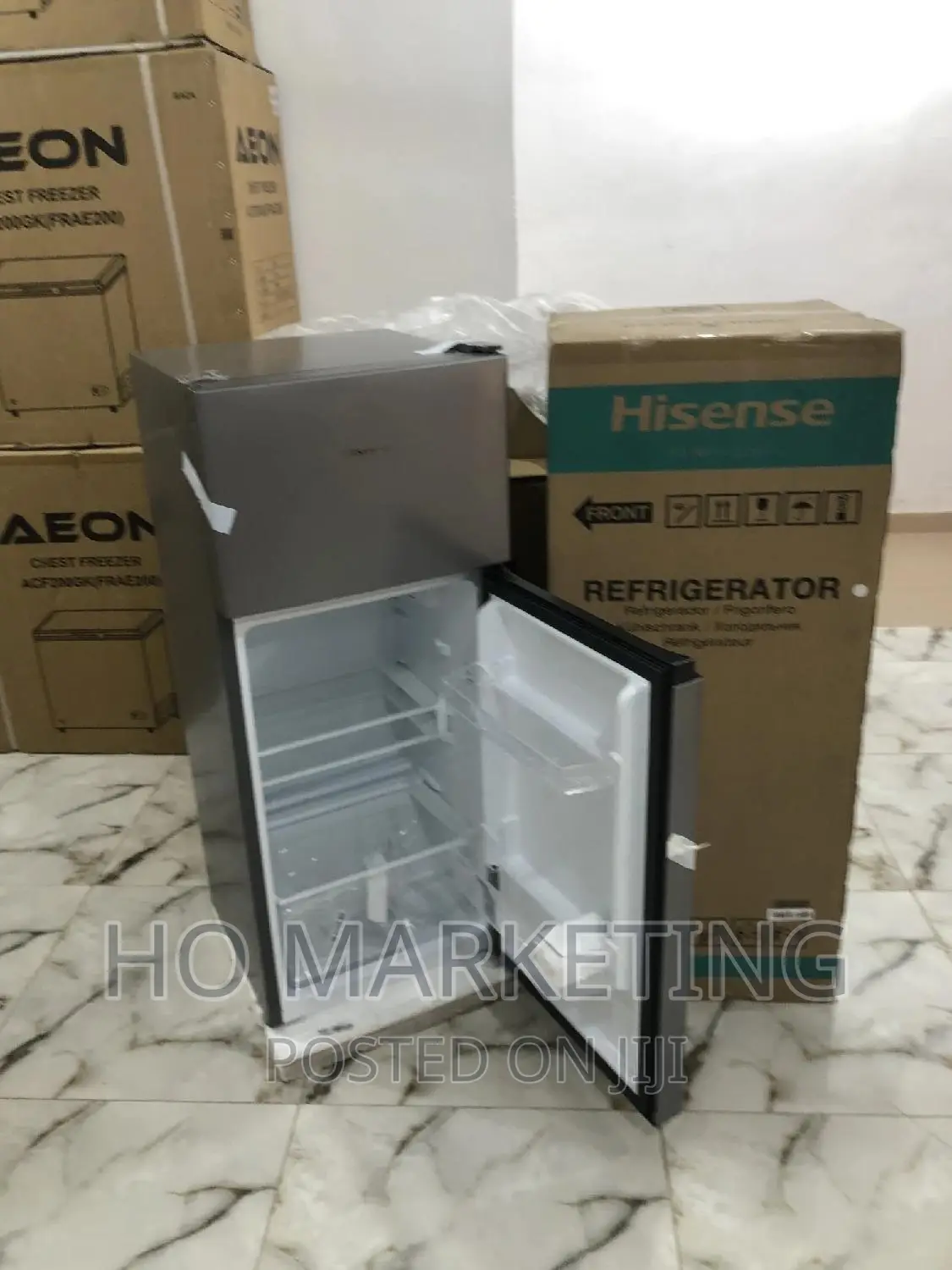 Hisense 124l Double Door Refrigerator Top Freezer