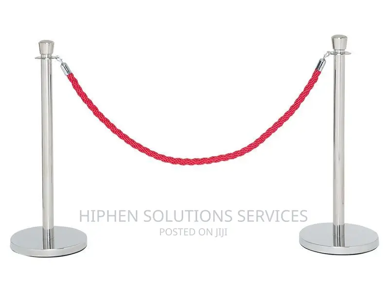 Suitable Crowd Control Stanchion Barrier Posts Rope