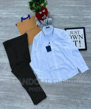 Top Luxury Luis Vuitton Pants and Shirt