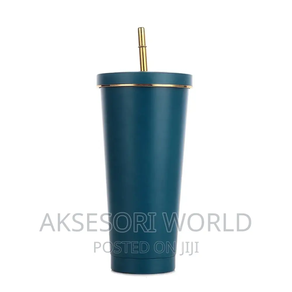 750ml Stainless Steel Vacuum Straw Cup Mug