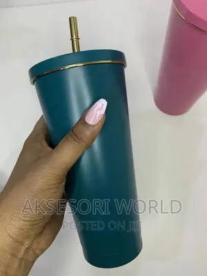 750ml Stainless Steel Vacuum Straw Cup Mug