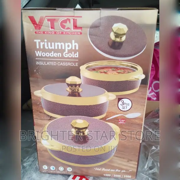 VTCL Sweet Insulated Serving Dish Hot Pot- (3 Pcs)