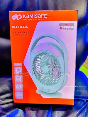 Kamisafe Multi-Functional Led Light Rechargeable Table Fan