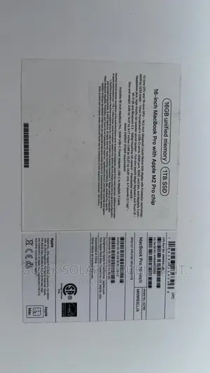 New Apple MacBook Pro 2023 M2 Pro 16-Inch 16GB Apple M2 HDD+SSD 1T