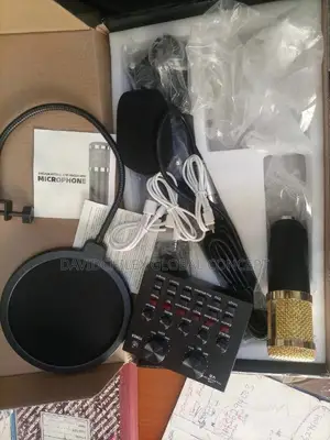Studio Microphone With Soundcard