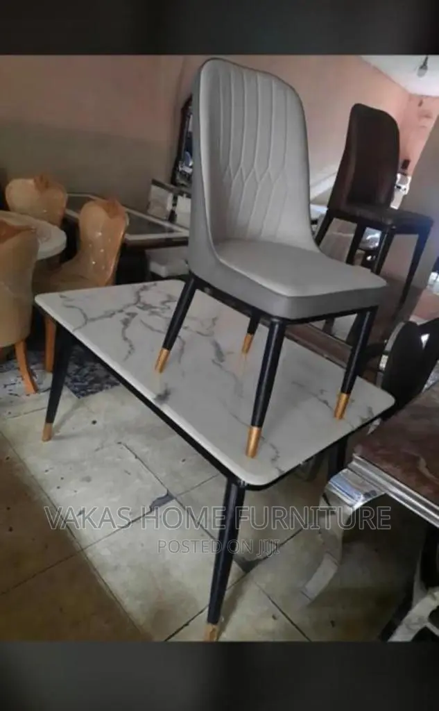 4 Seater Marble Top Dinning Table