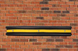 Black,Yellow Rubber Wall Guards, For Road Safety