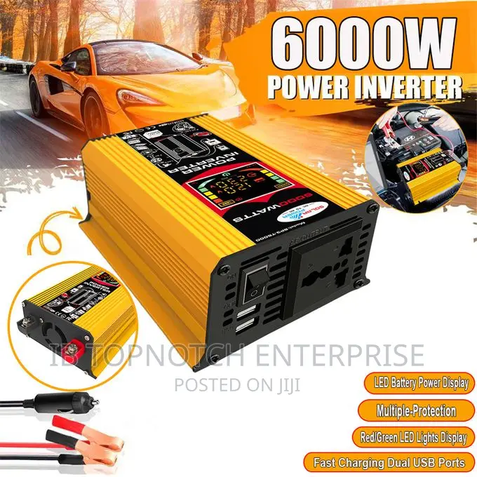 Unleash 6000W: Modified Sine Wave Inverter 12V DC to 220V AC in Ikeja