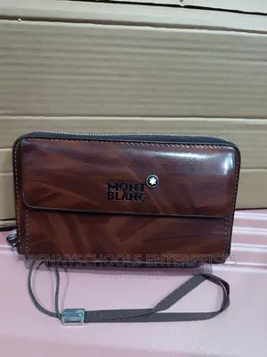 Mont Blanc Leather Wallet and Purse With Pen and Calculator