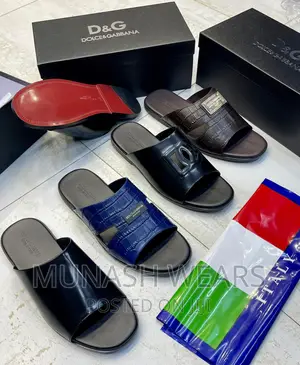 Original D G Leather Slipers